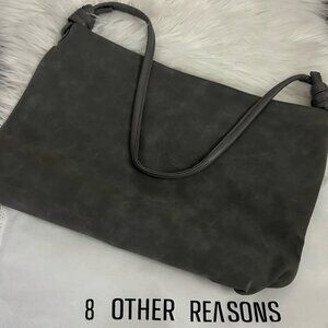 8 Other Reasons Betsy Slouch Tote – Stone Grey Slouchy Shoulder Bag – NEW